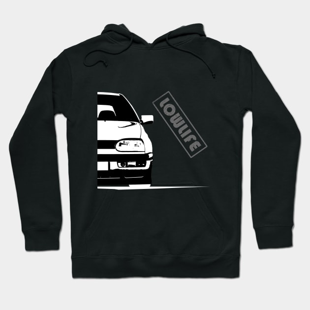 Lowlife with car Hoodie by WOS